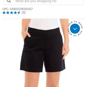 Crown & Ivy Black Caroline Shorts